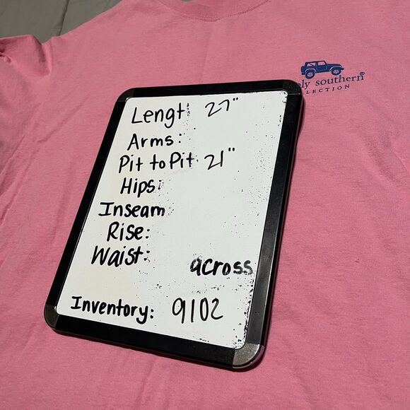 Simply Southern Pink Graphic Tee Think Outside No Box Required Womens Size L - Picture 6 of 6